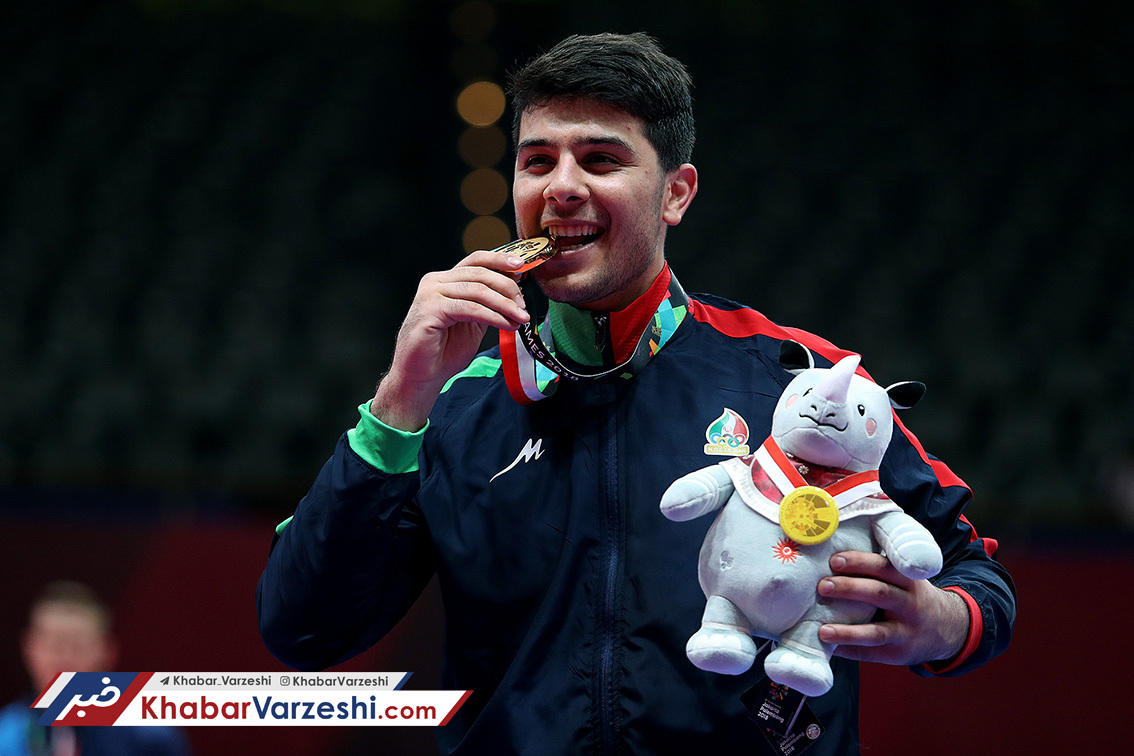 گزارش تصویری‌| سعید رجبی تکواندوکار طلایی ایران در آسیا