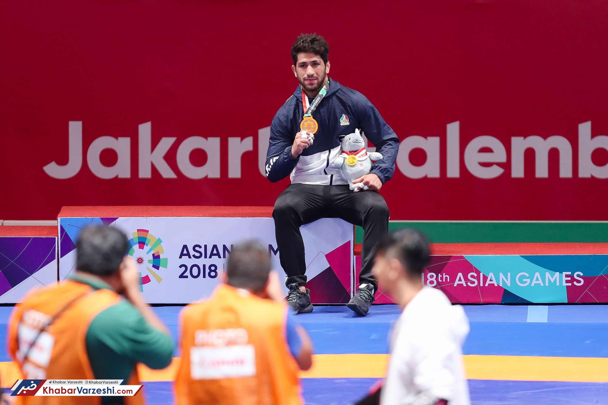 گزارش تصویری‌| گرایی و نوری پسران طلایی کشتی فرنگی در جاکارتا