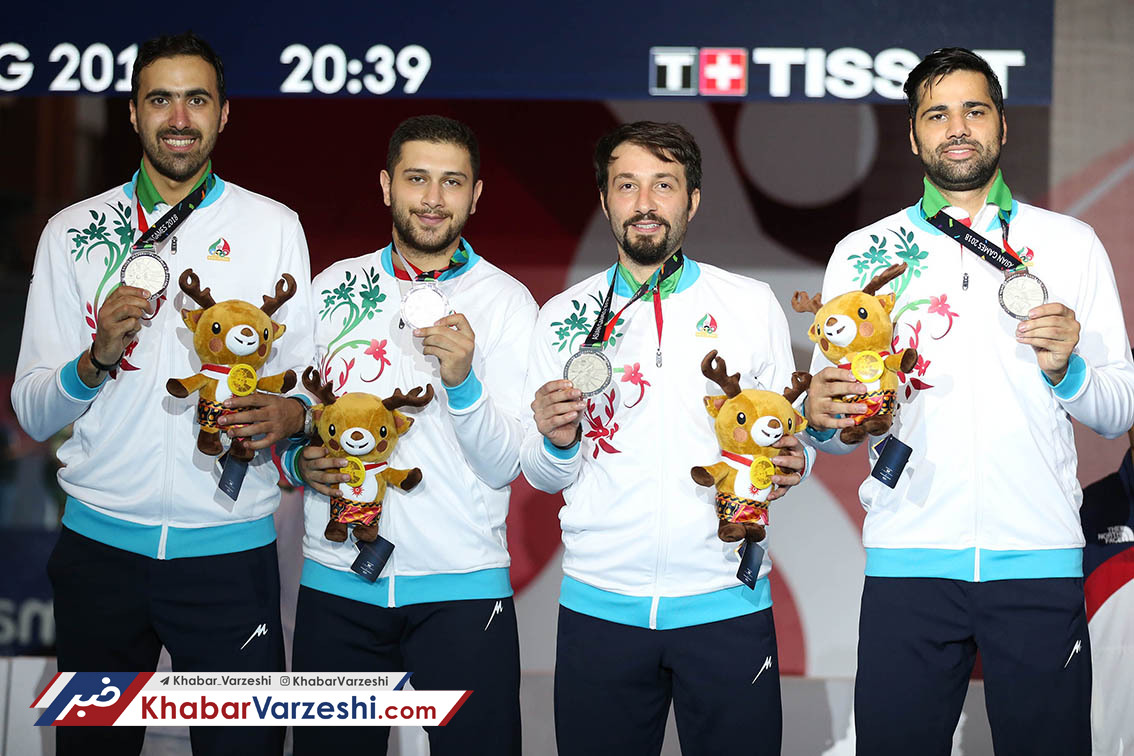 گزارش تصویری‌| نایب قهرمانی تیم شمشیربازی در بازیهای آسیایی جاکارتا