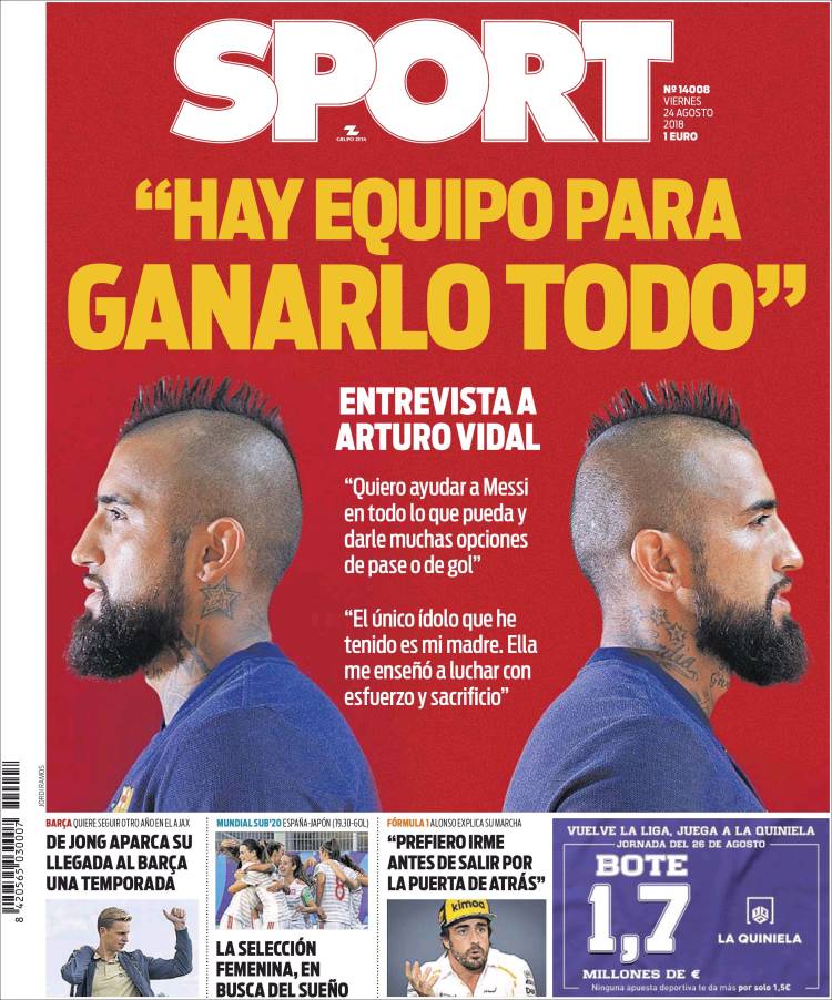 روزنامه اسپورت| تیم می‌خواهد همه‌چیز را ببرد