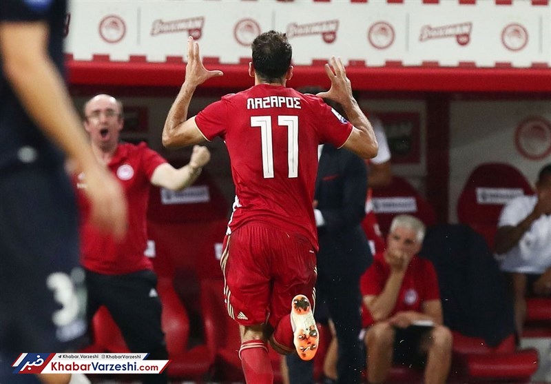 استارت المپیاکوس بدون کریم و احسان