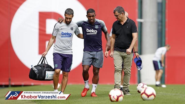 عکس| ستاره جدید بارسلونا مصدوم شد