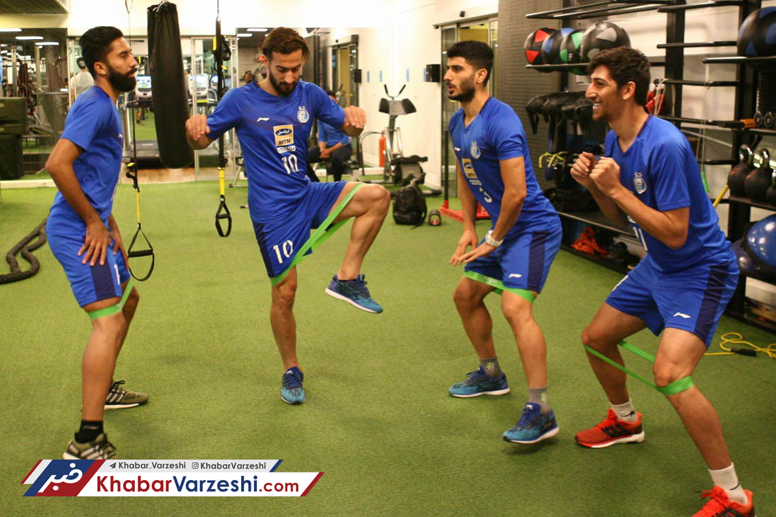 گزارش تصویری‌| تمرین استقلالی ها در سالن وزنه بدون ملی پوشان