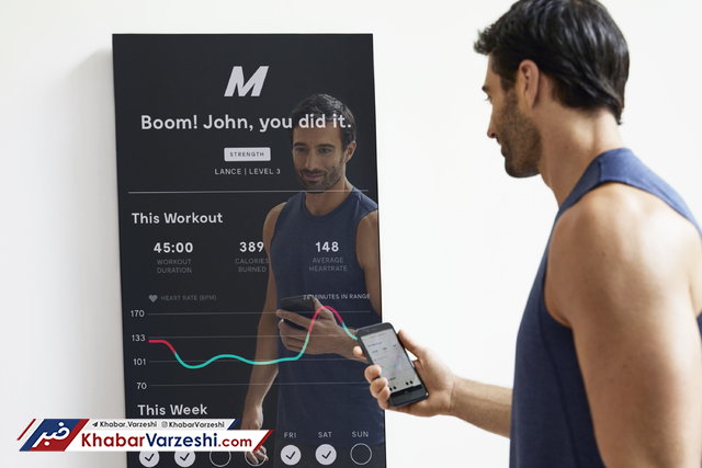 تصاویر| آینه‌ای که مربی بدنسازی شماست