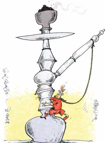 کارتون| مرض قلیان‌کشی