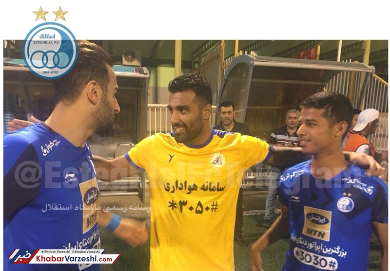 عکس| خوش و بش میداودی با استقلالی‌ها