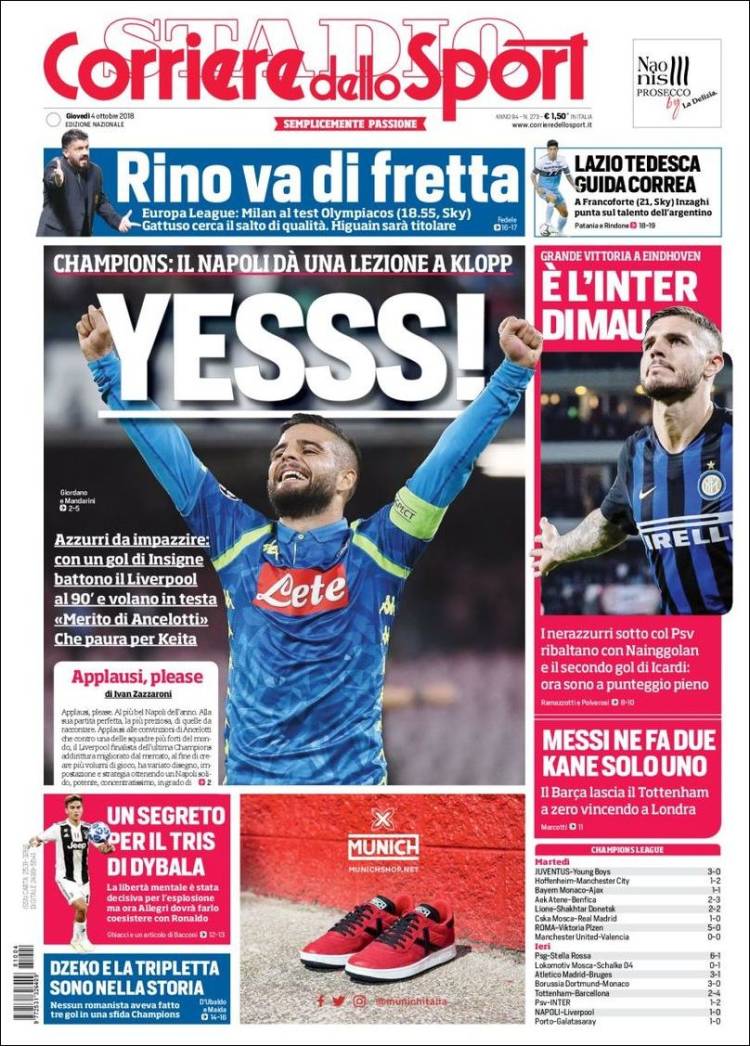 روزنامه کوریره| بلـــــه!