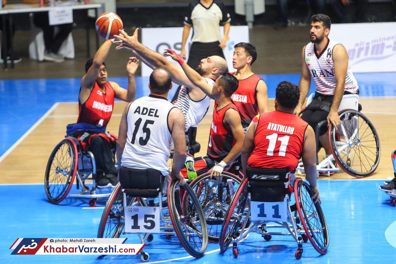 گزارش تصویری‌| اختلاف۱‍۰۰ امتیازی بسکتبال با ویلچر ایران برابر اندونزی
