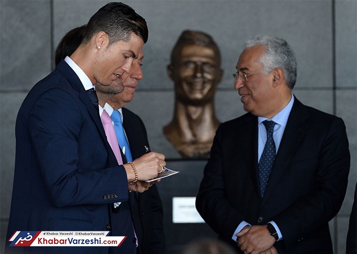 نخست وزیر پرتغال پشت رونالدو درآمد