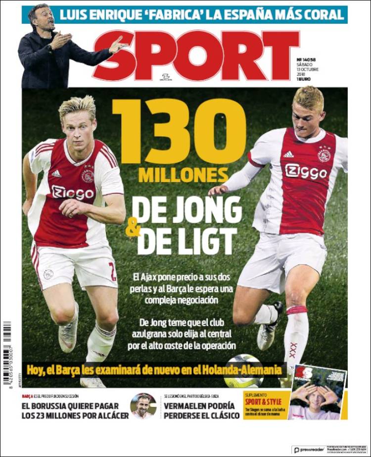 روزنامه اسپورت| 130 میلیون