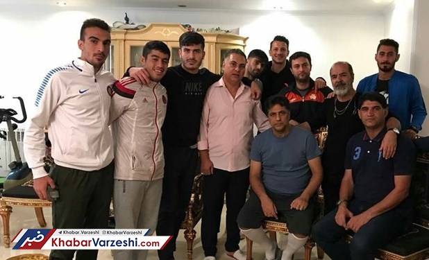 عیادت کادرفنی و بازیکنان سایپا از دایی