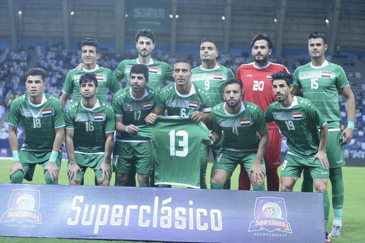 عکس| همدردی تیم ملی عراق با بشار در دیدار با عربستان