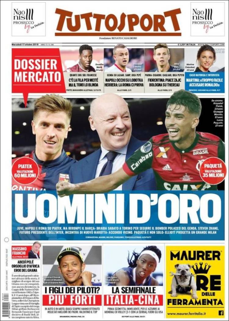 روزنامه توتو| مردهای طلایی