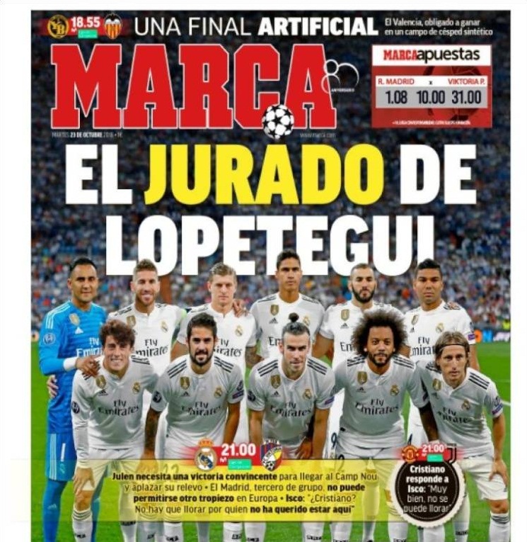 روزنامه مارکا| هیئت داوران لوپتگی