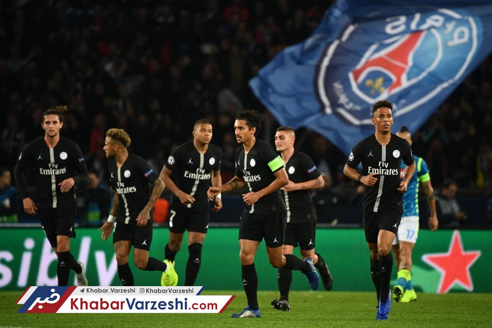 گزارش تصویری‌| فرار پاری‌سن‌ژرمن از شکست مقابل ناپولی در دقایق پایانی