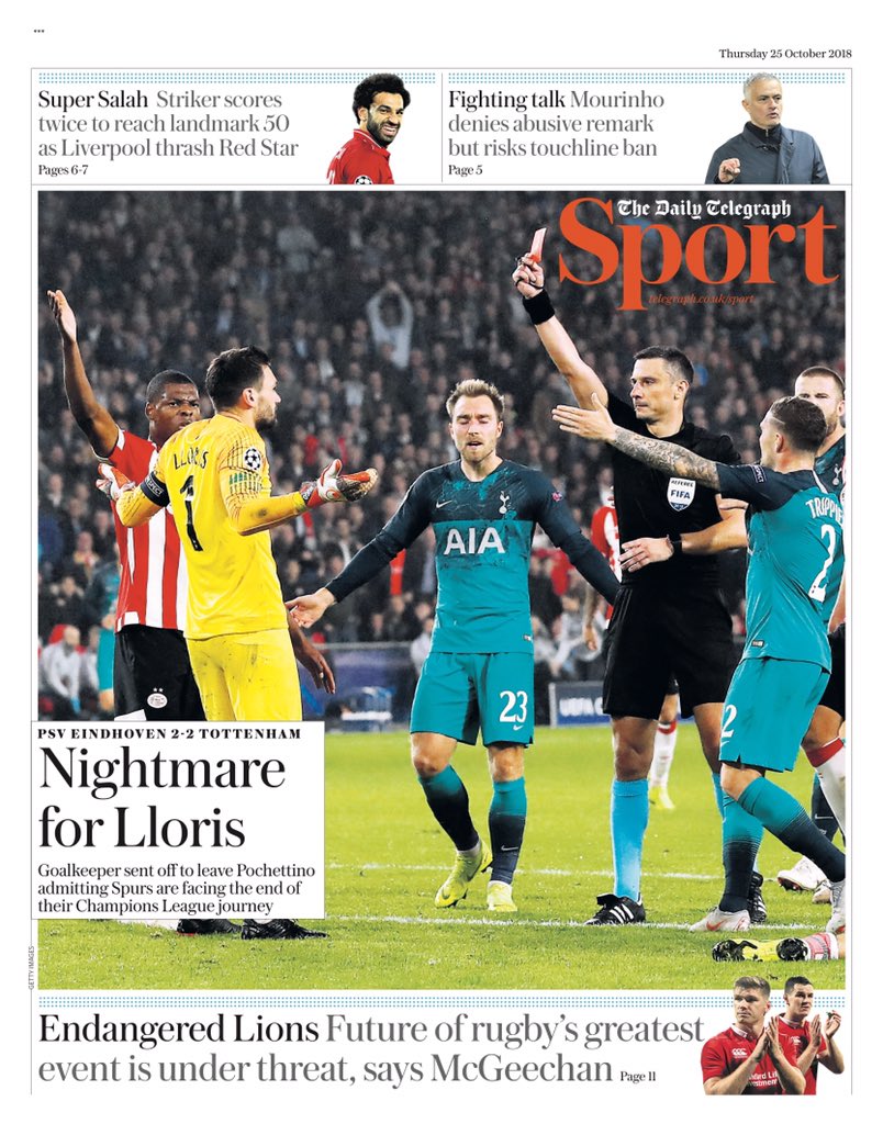 روزنامه تلگراف| کابوس برای یوریس