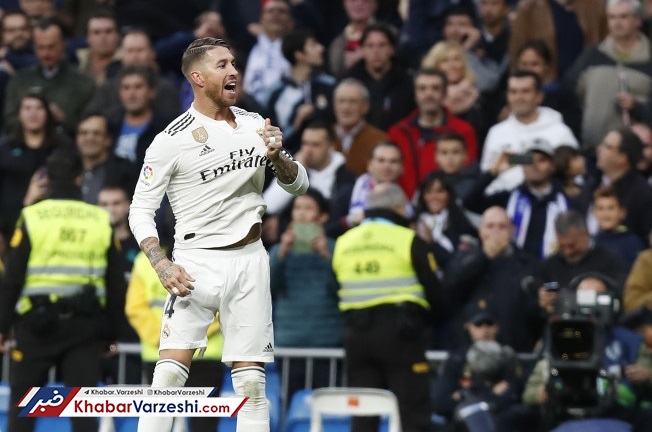 عکس| فرار راموس از خشم تیفوسی‌های مادرید