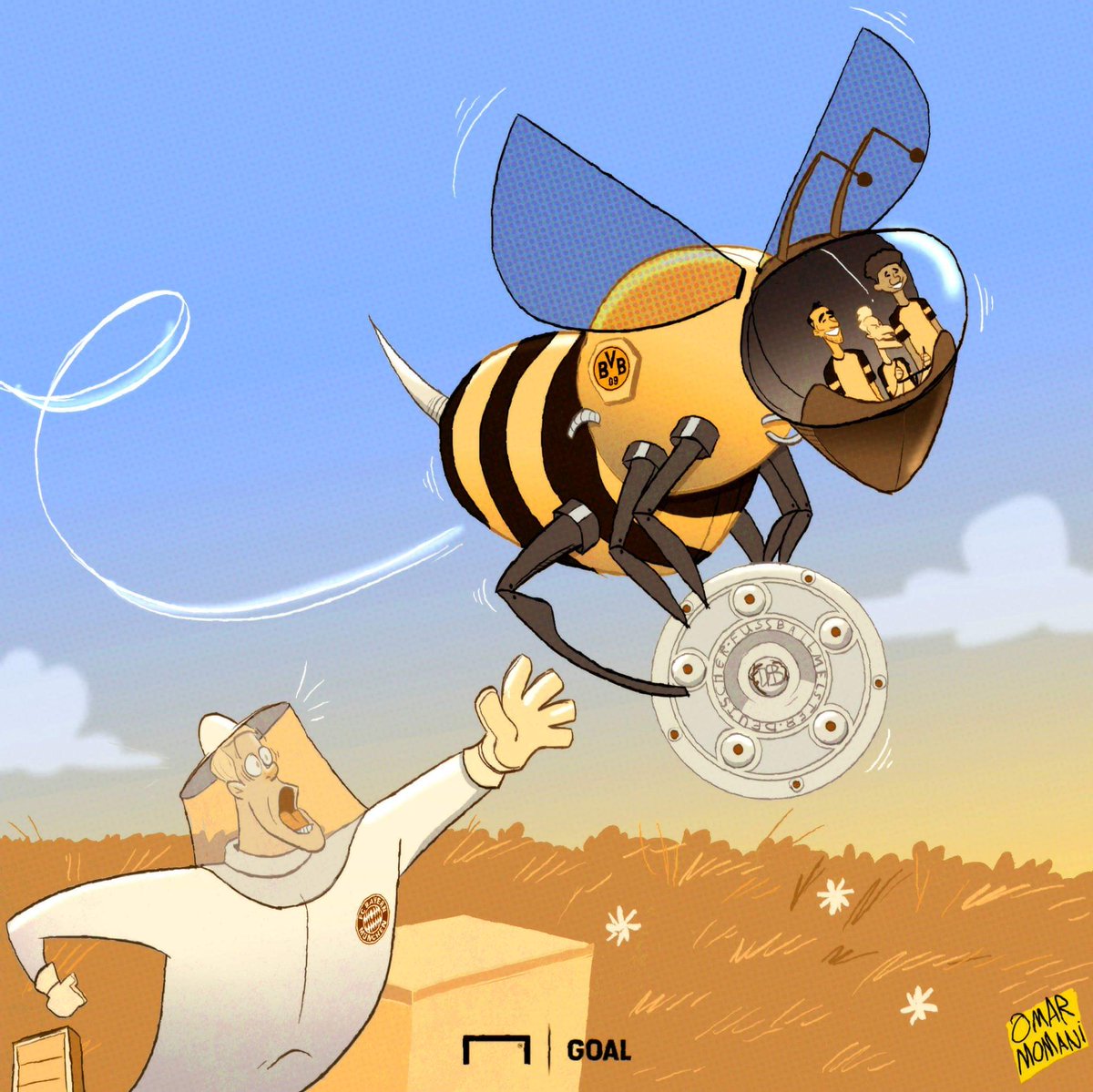 کارتون| فرار زنبور با جام