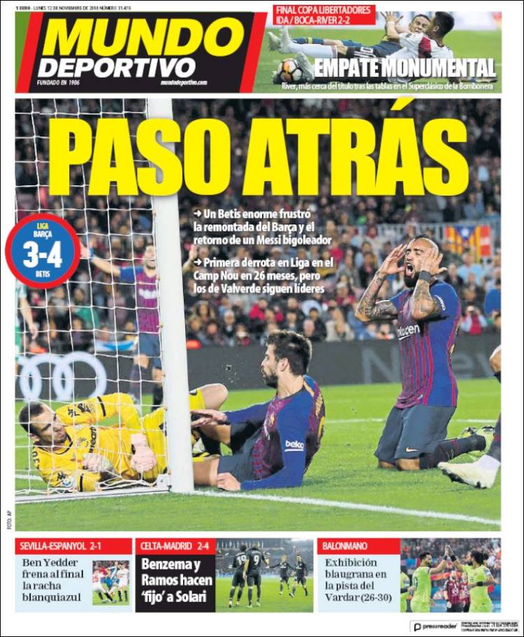 روزنامه موندو| گام به عقب