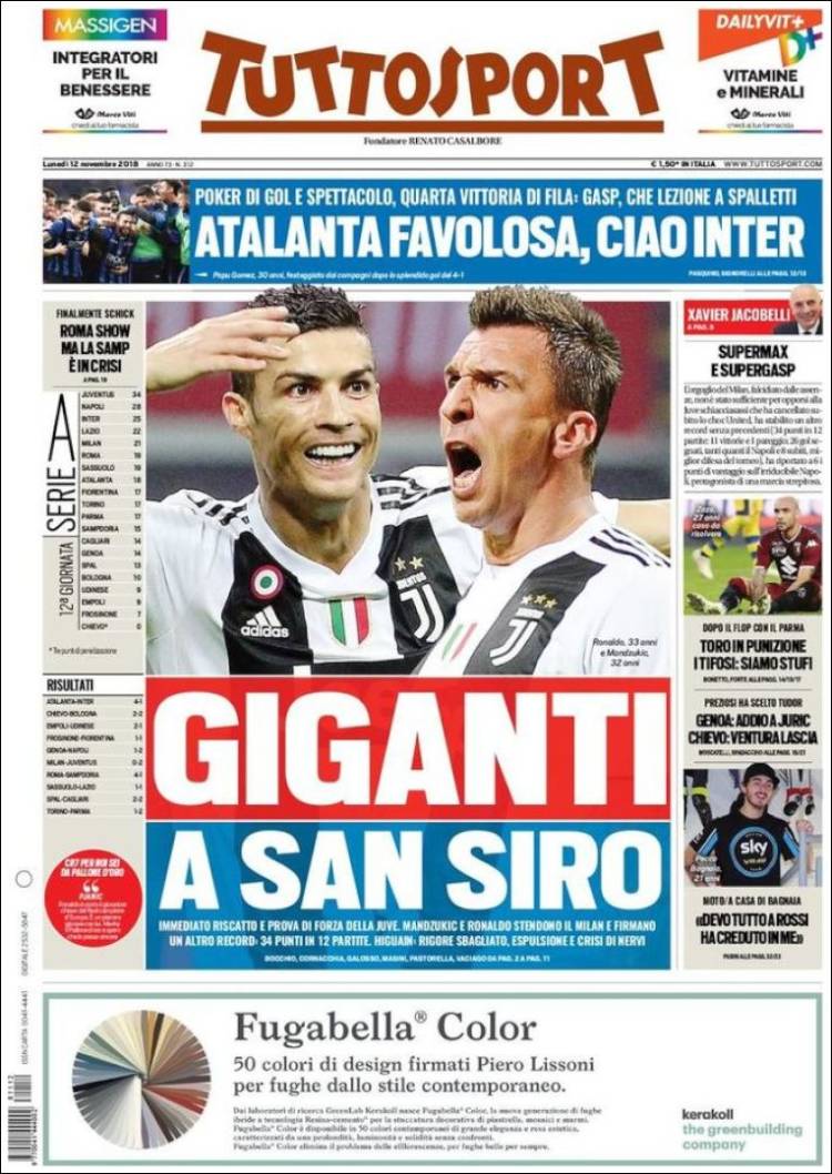 روزنامه توتو| غول‌های سن‌سیر