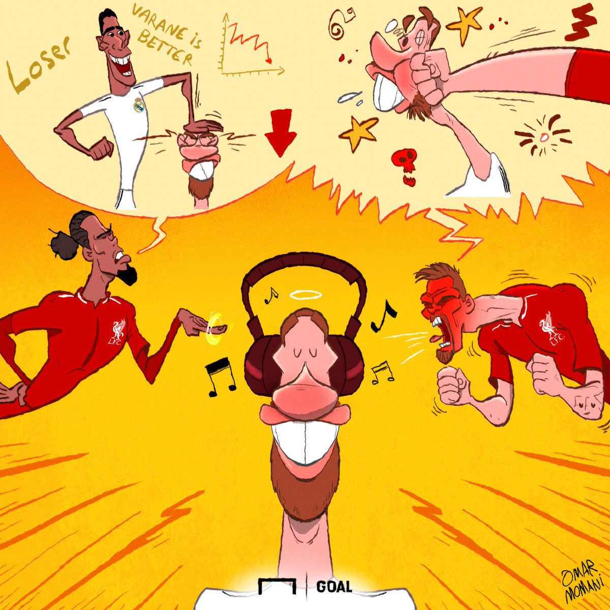 کارتون| راموس همچنان مورد غضب لیورپولی‌ها