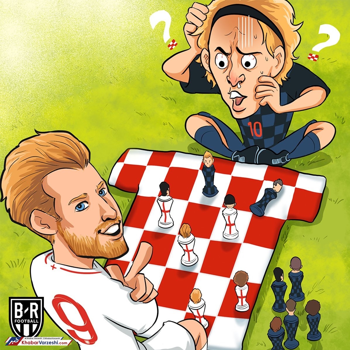 کارتون| کین، مودریچ را مات کرد!