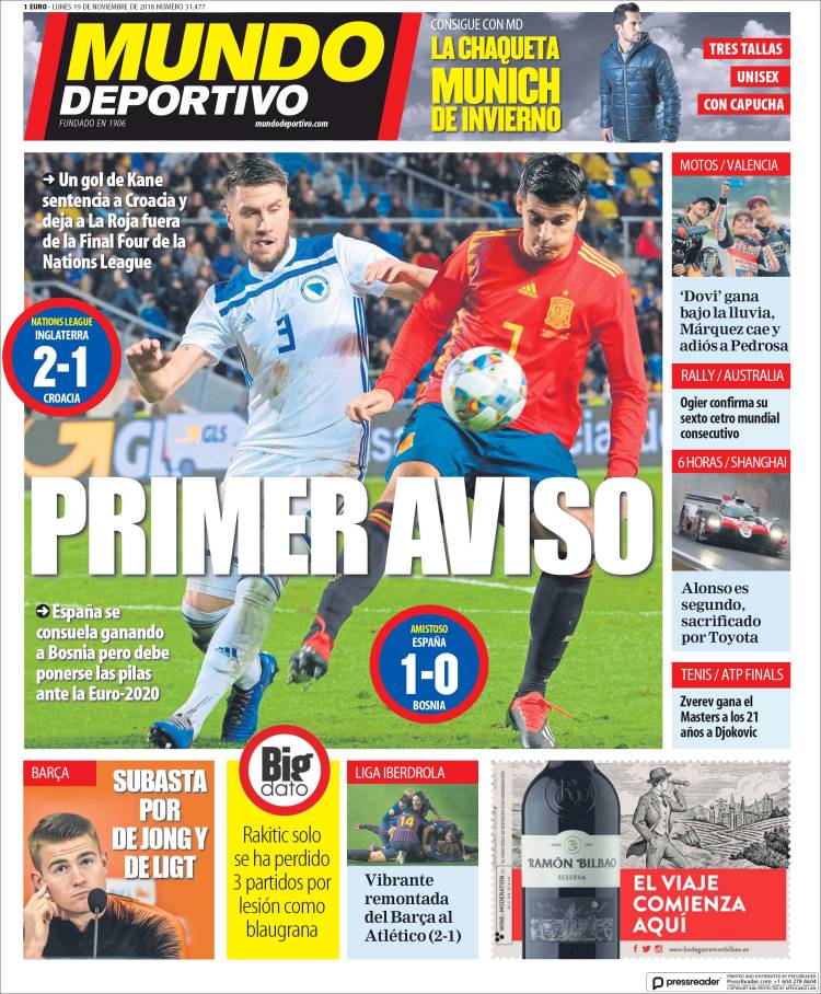 روزنامه موندو| اولین اخطار