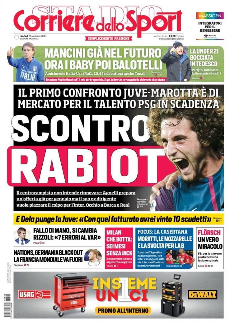 روزنامه کوریره| برخورد