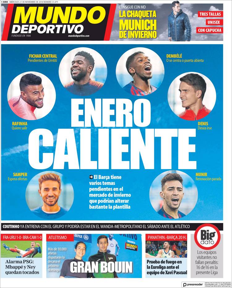 روزنامه موندو| ژانویه داغ