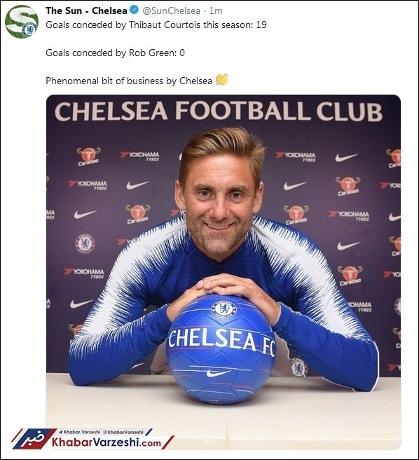 عکس| شوخی عجیب هواداران چلسی با سنگربان رئال