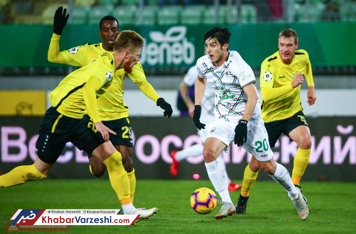 گزارش تصویری| تساوی روبین کازان در حضور ۹۰ دقیقه‌ای سردارآزمون