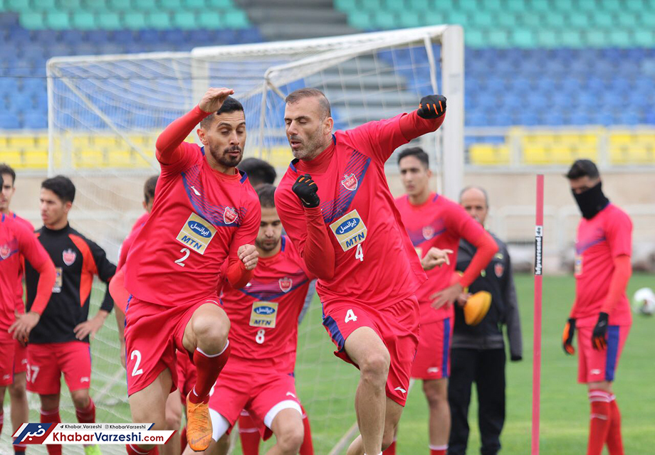 تمرین مصدومان پرسپولیس با تشویق هواداران