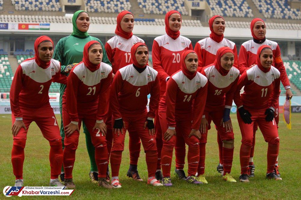 درگیری در مسابقه فوتبال بانوان ایران و ازبکستان