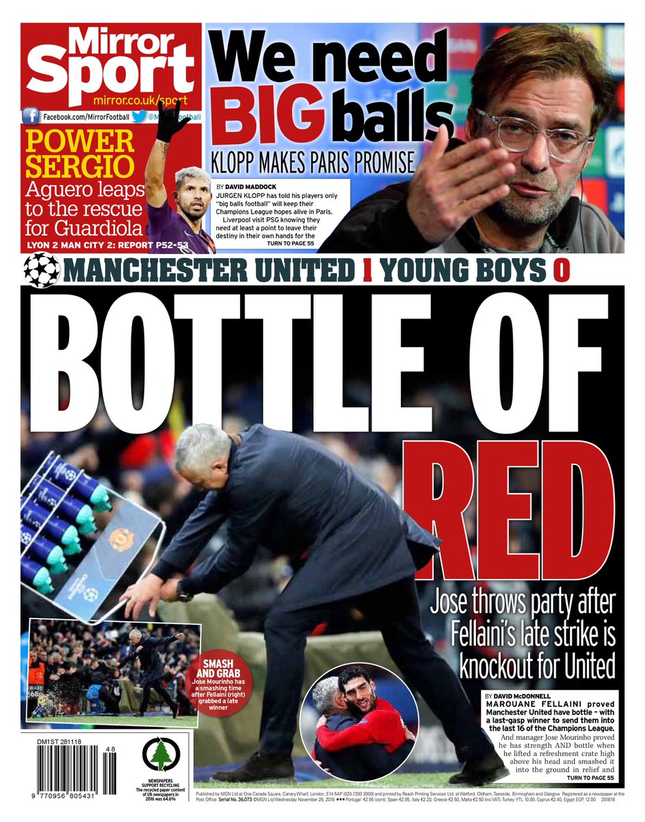 روزنامه میرر| بطری قرمز