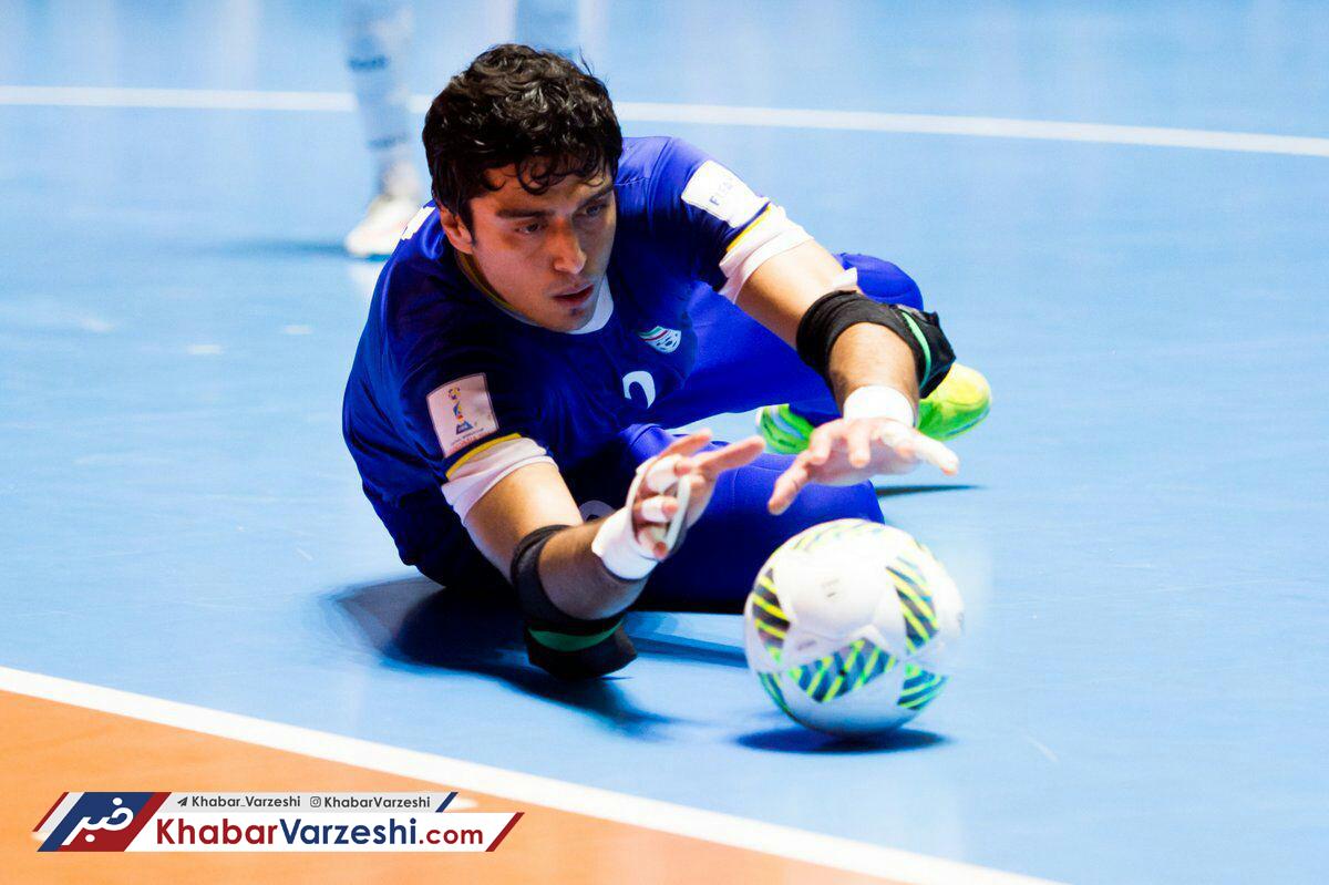 عکس| دروازه‌بان تیم ملی فوتسال نامزد برترین گلر سال