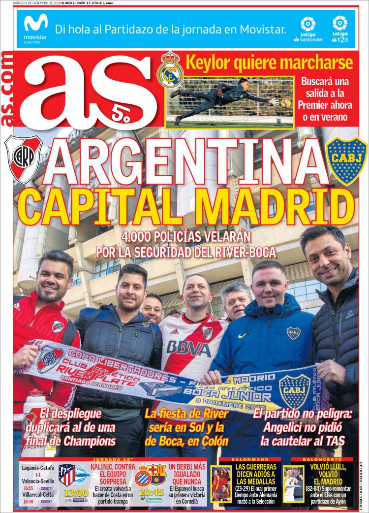 روزنامه آ اس| مادرید پایتخت آرژانتین