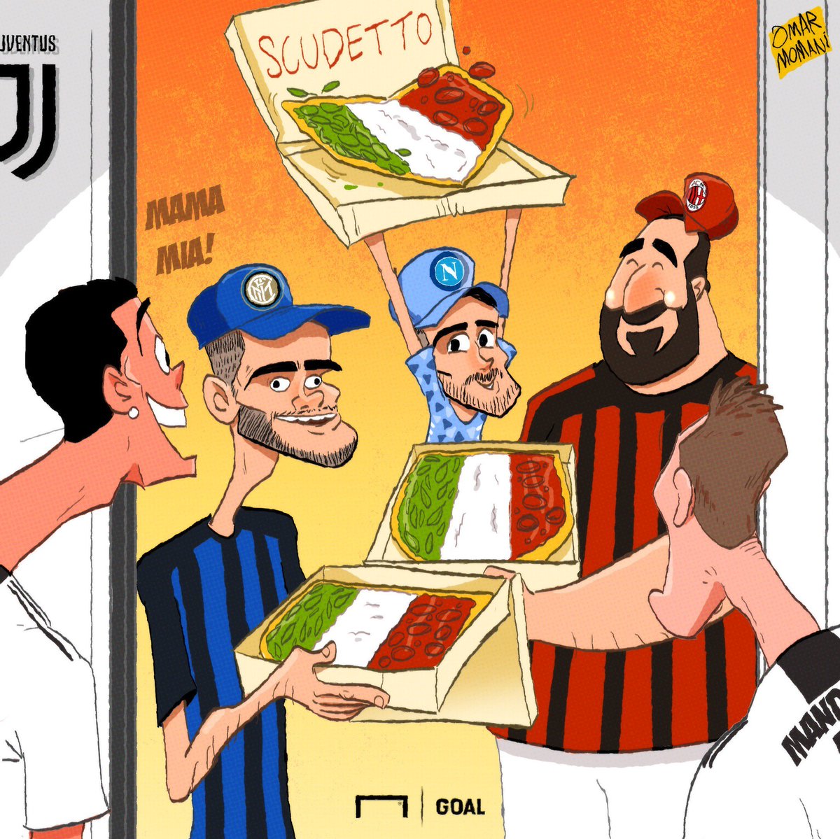 کارتون| پیتزا اسکودتو برای یووه