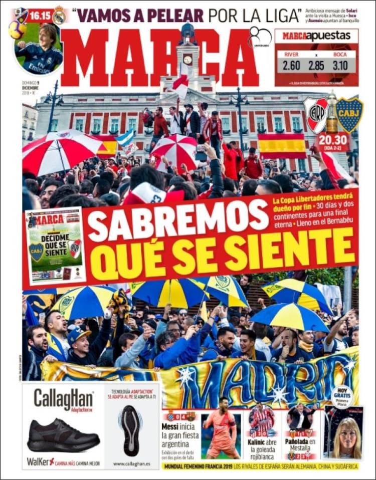 روزنامه مارکا| ما متوجه خواهیم شد شما چه احساسی دارید