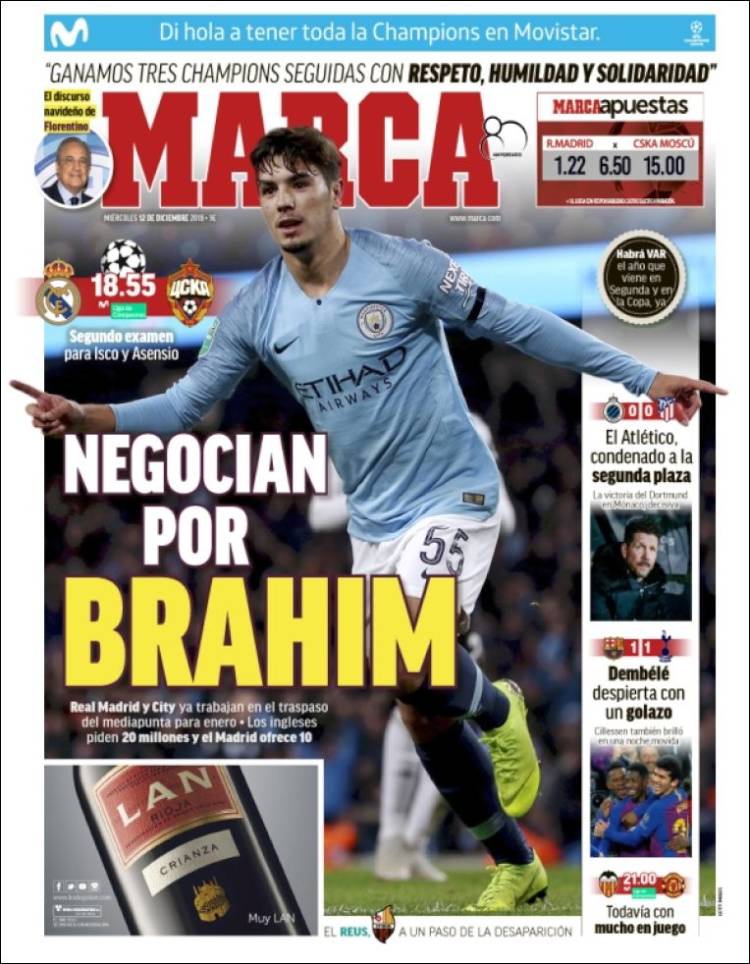 روزنامه مارکا| مذاکره برای براهیم