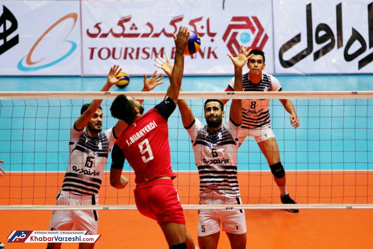 گزارش تصویری| برد تیم والیبال شهرداری تبریز در خانه پیکان