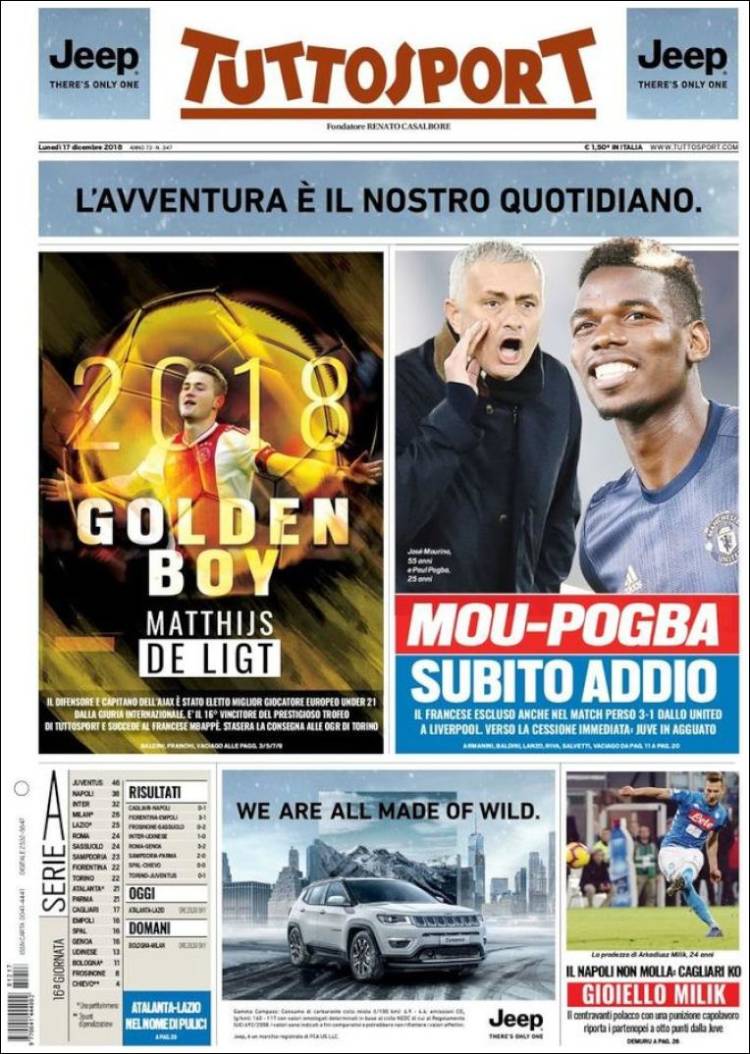 روزنامه توتو| پسرطلایی، ماتیس دلیخت