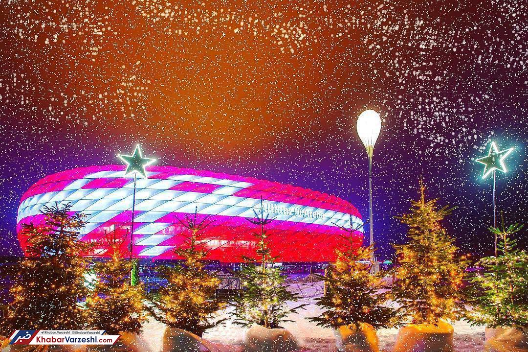 عکس روز| ورزشگاه کریسمسی مونیخ