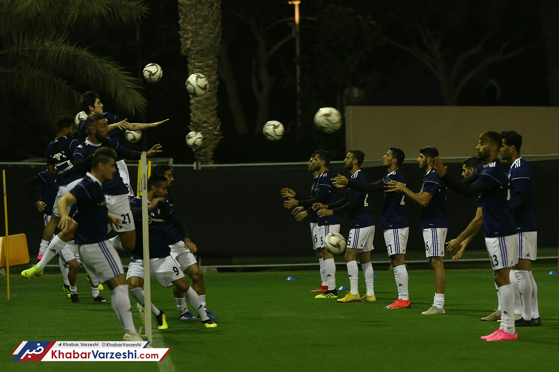 گزارش تصویری| تمرین ملی پوشان زیر نظر کی روش در کمپ اسپایر