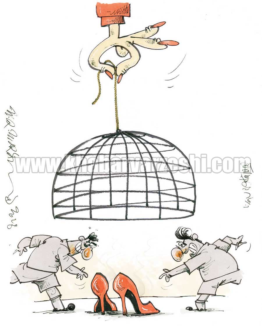 کارتون| کلاهبرداری یک دختر از فوتبالیست‌ها