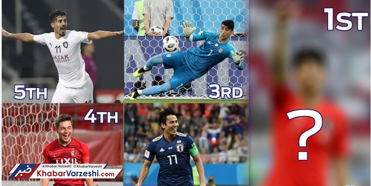 ملی پوش پرسپولیس سومین بازیکن برتر سال آسیا