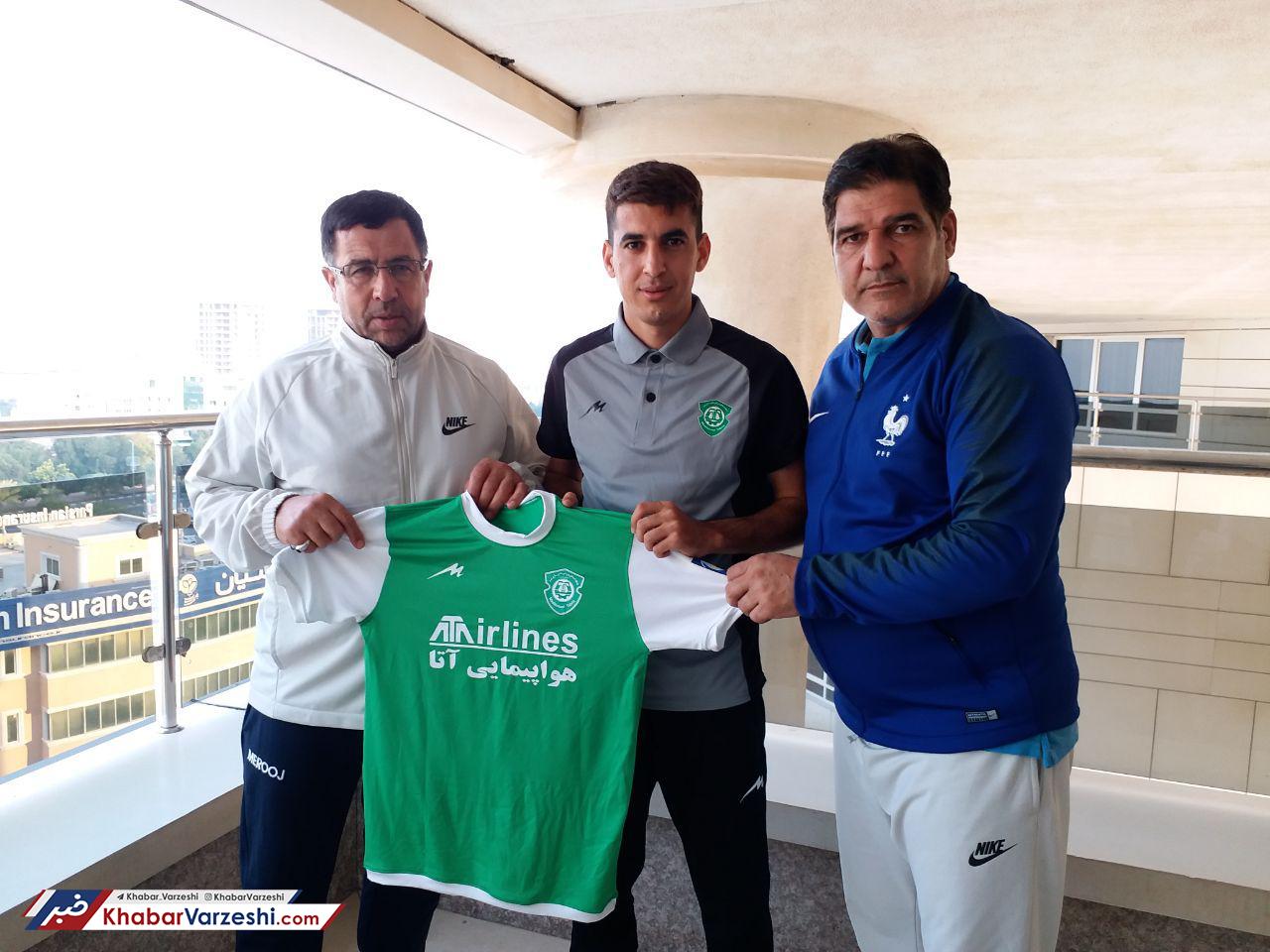 عکس| هافبک پرسپولیس به ماشین سازی پیوست