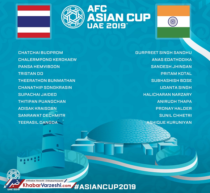 طرح| ترکیب تایلند و هند اعلام شد