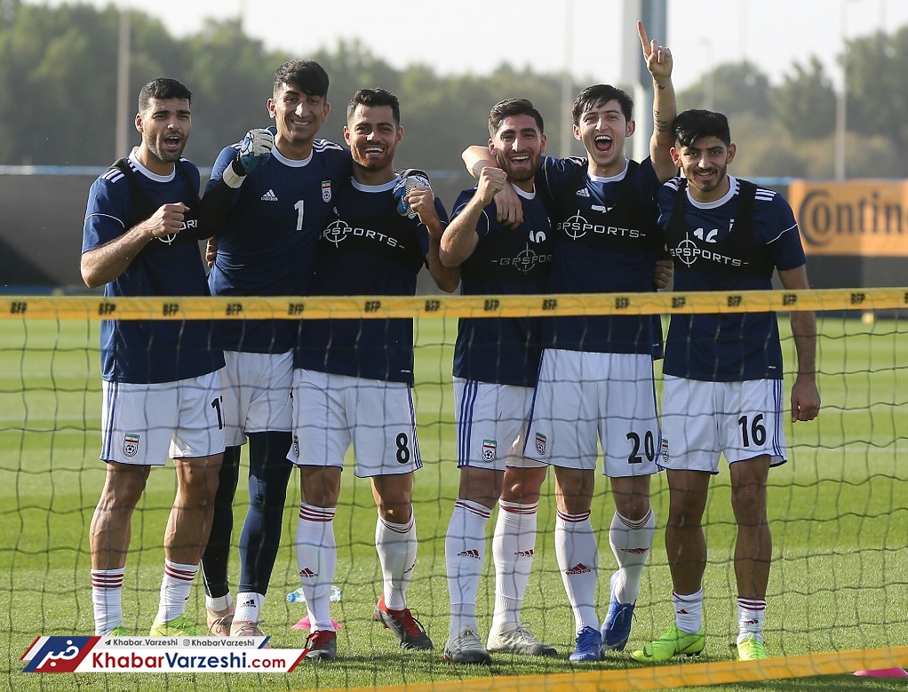 گزارش تصویری| روحیه بالای ملی پوشان در تمرینات