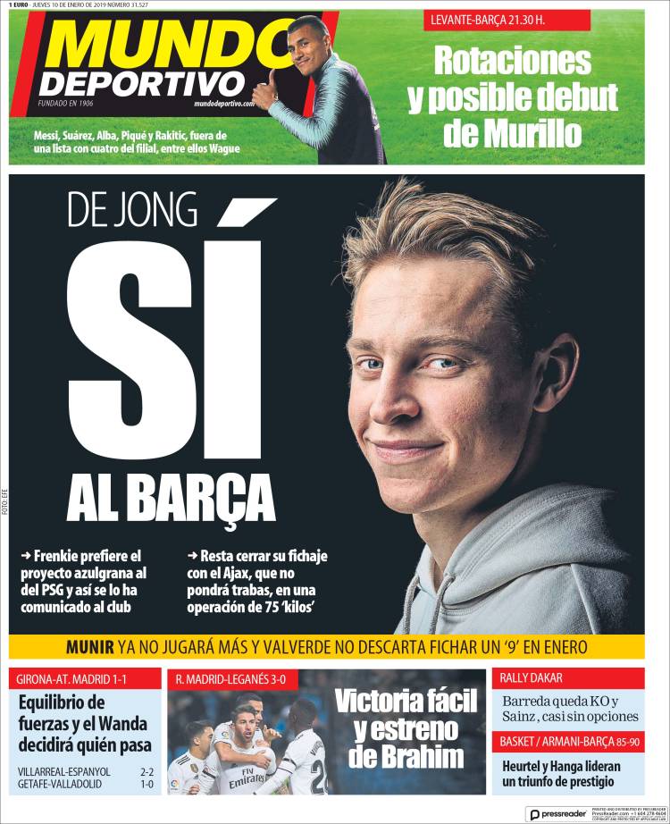 روزنامه موندو| دیونگ به بارسا بله گفت