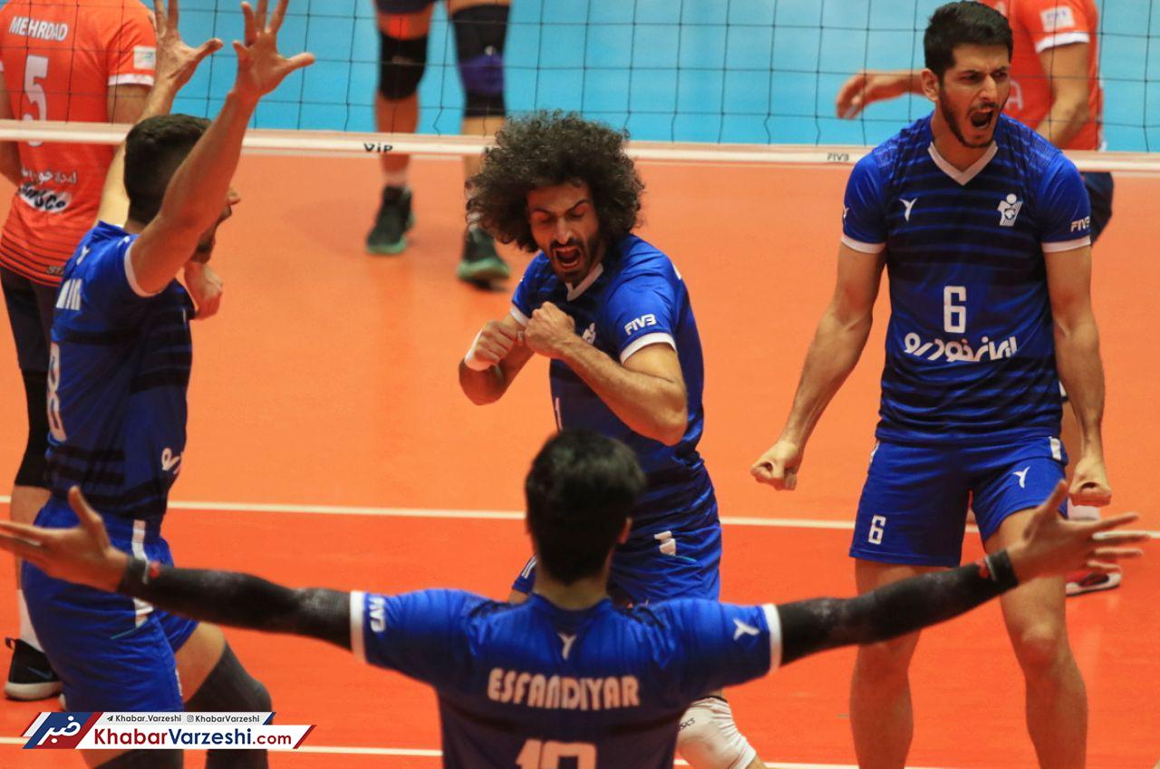 گزارش تصویری| بازی جذاب دو تیم قدیمی پیکان و سایپا در هفته هجدهم لیگ برتر والیبال